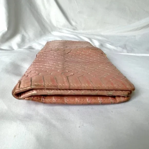 Christian Dior Authentic Pink Vintage Snakeskin Wallet - Picture 10 of 16